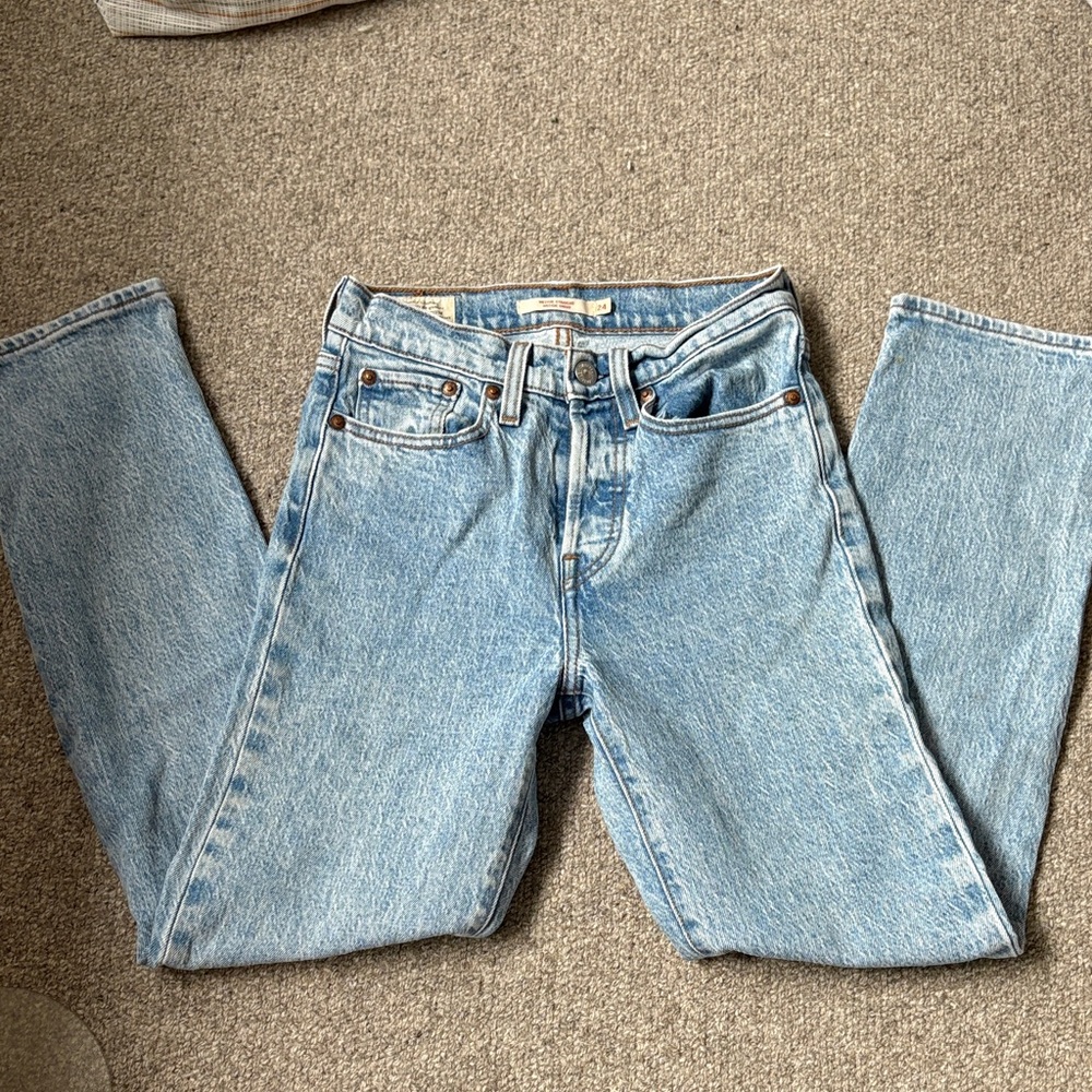 Levi's Light Blue Straight Leg Jeans